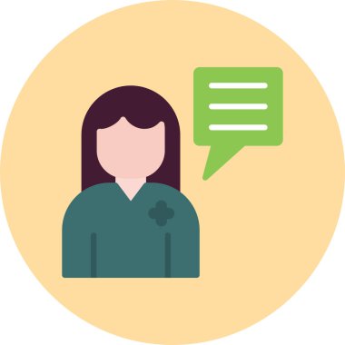 Konuş. Web simgesi basit illüstrasyon