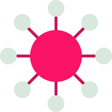 Güneş ikonu. vektör illüstrasyonu.