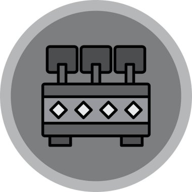 Modern b simgesinin vektör illüstrasyonu