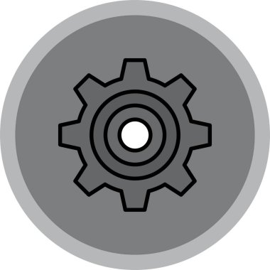 Teçhizat Web simgesi basit illüstrasyon