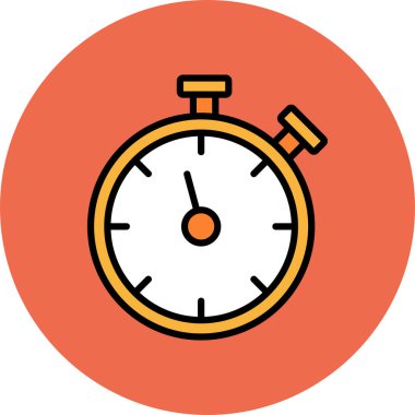 saat vektör simgesi modern basit tasarım illüstrasyonu