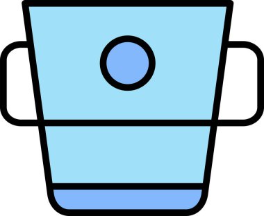 içecek içeceği cam simgesi dolgulu taslak biçiminde