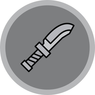 Kılıç simgesinin vektör illüstrasyonu