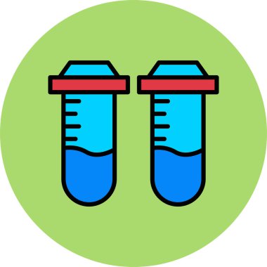 test tübü ikon vektör çizimi