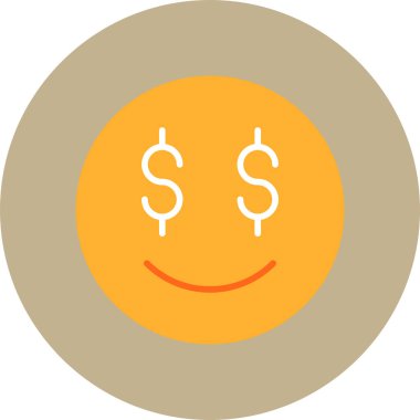 Para ikonu. düz dizayn biçimi 10