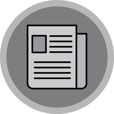 vektör gazete simgesi çizimi