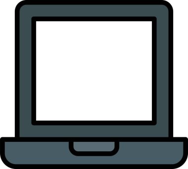 dizüstü bilgisayar simgesi, vektör illüstrasyonu