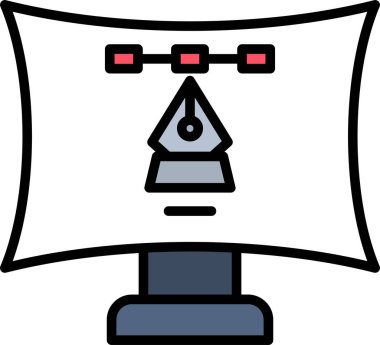 Kamera. Web simgesi basit illüstrasyon