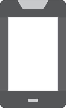 Cep telefonu simgesi, vektör illüstrasyonu