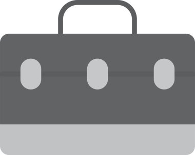 Bagaj düz vektör simgesi