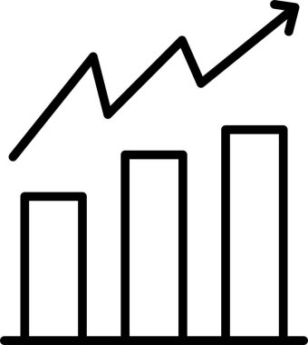 iş grafik çizelgesi simgesi ana hat biçiminde