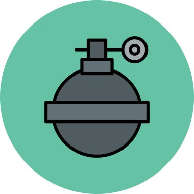 bomba simgesi soyut olarak izole edildi