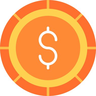 Dolar. Web simgesi basit tasarım