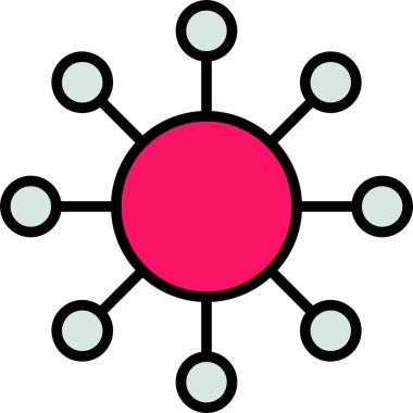 Ağ web simge vektör çizim