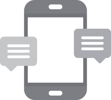 sohbet telefon sms simgesi