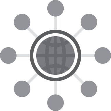 ağ simgesi, vektör illüstrasyonu