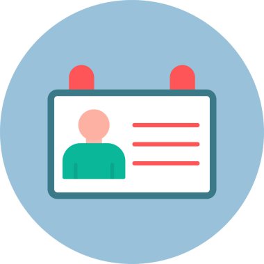 iş vektörü düz renk simgesi