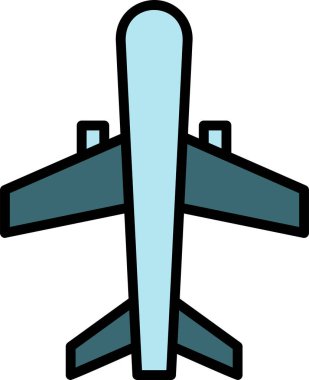 Uçak. Web simgesi basit illüstrasyon