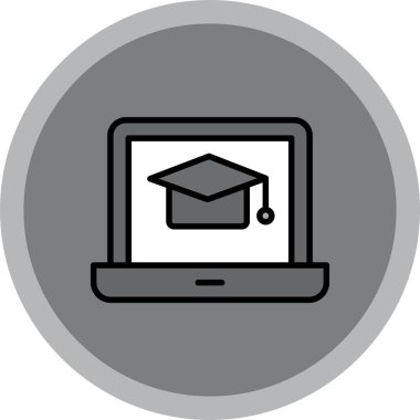 Bilgisayar. Web simgesi basit tasarım