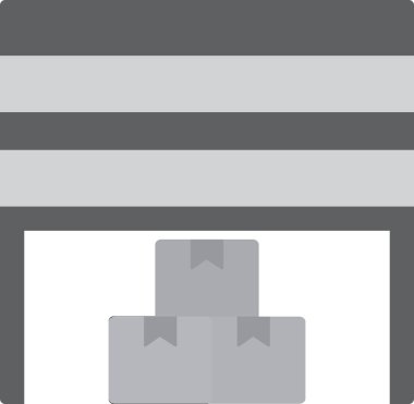 Bina inşaat simgesi düz biçimli