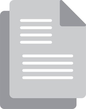 belge kağıt simgesi düz biçimli