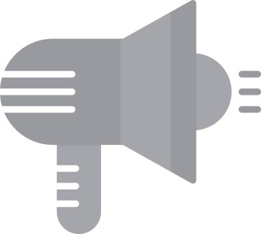 Megafon ikonu vektör illüstrasyonu