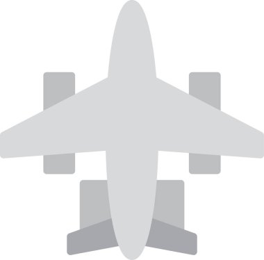 uçak ikonu vektör illüstrasyonu