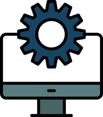 dizüstü bilgisayar dişlisi simgesi