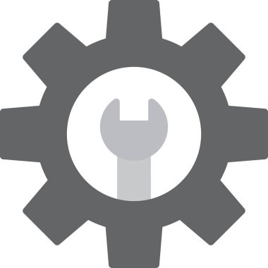 Dişliler. Web simgesi basit tasarım