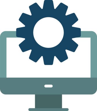 Ayarlar. Web simgesi basit illüstrasyon
