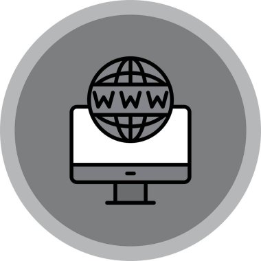 tarayıcı simgesi vektör illüstrasyonu