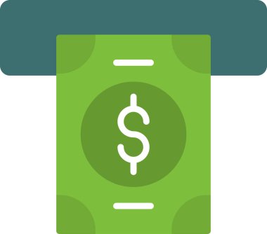 Dolar banknot vektör illüstrasyonu