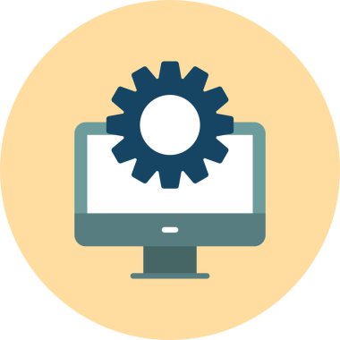 bilgisayar vektör simgesi modern basit tasarım