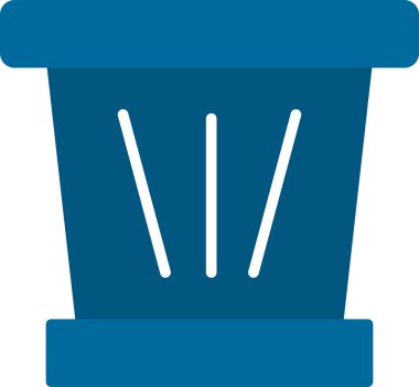Çöp kutusu. Web simgesi basit illüstrasyon