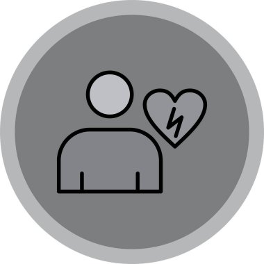 Sevgililer günü ve mobil için aşk vektörü simgesi modern basit vektör çizimi