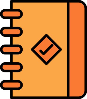 kitap simgesi, vektör illüstrasyonu