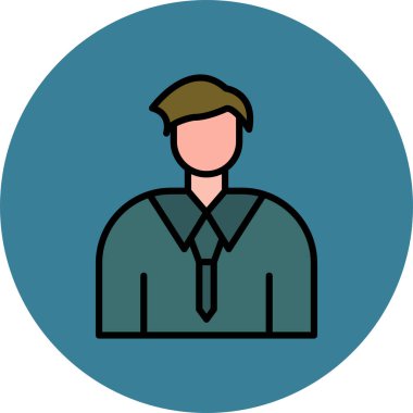 avatar erkek simgesi Doldurulmuş dış hat biçimi