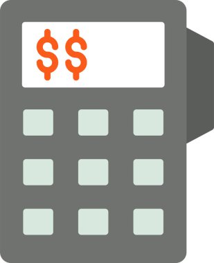 işletme finans yönetimi simgesi düz stil