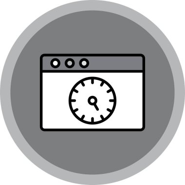 Saat simgesinin vektör illüstrasyonu