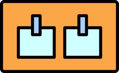Takvim simgesinin vektör illüstrasyonu