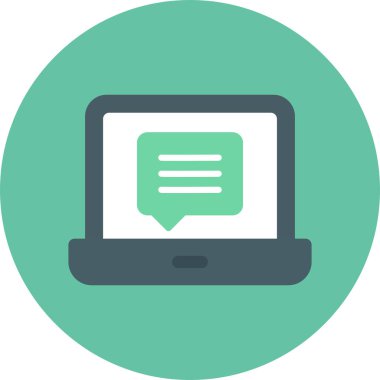 Bilgisayar. Web simgesi basit illüstrasyon