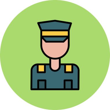 Avatar simgesi, vektör illüstrasyonu