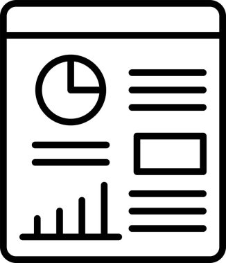 analitik grafik simgesi ana hat biçiminde