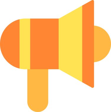 Megafon. Web simgesi vektör illüstrasyonu