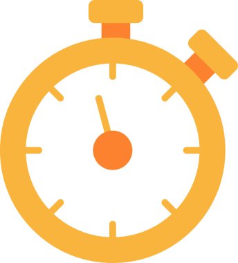 Saat simgesi, vektör illüstrasyonu