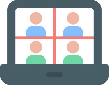 çevrimiçi toplantı konferansı simgesi