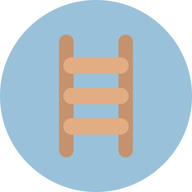 Merdiven. Web simgesi basit illüstrasyon