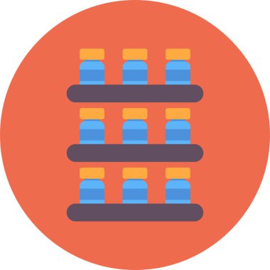 Bir ilaç şişesi ikonunun vektör çizimi