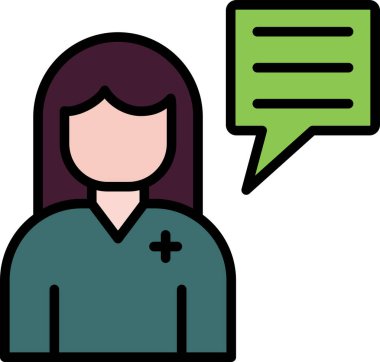 Konuş. Web simgesi basit illüstrasyon