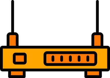 Yönlendirici. Web simgesi basit illüstrasyon